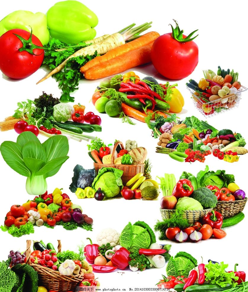 蔬菜堆的缤纷世界 自然与餐桌的纽带